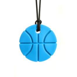 BASKETBALL - Gryzak, Naszyjnik w kształcie Piłki Bejsbolowej - błękitny
