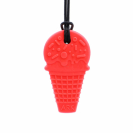 Gryzak naszyjnik ARK Ice Cream w kształcie Loda - czerwony