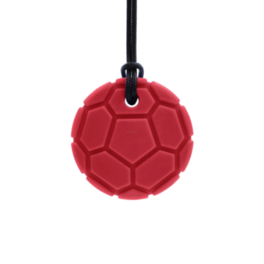 ARK Soccer Ball - Gryzak, Naszyjnik w kształcie Piłki Nożnej - bordowy