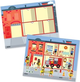 Zestaw kreatywny z naklejkami Moje miasto Melissa & Doug