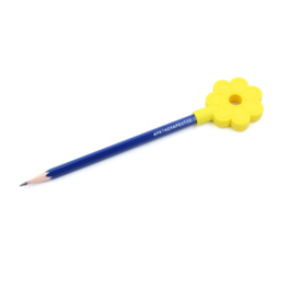 Pencil Flower - Gryzak Kwiatek - na kredkę lub ołówek - żółty