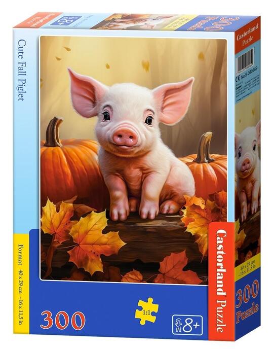 Puzzle 300 Cute Fall Piglet CASTOR