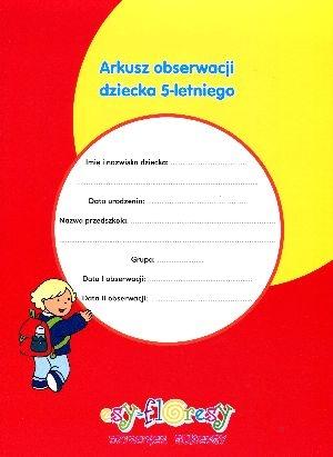 Arkusz obserwacji dziecka 5-letniego