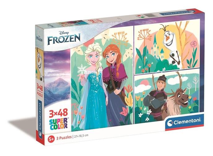 Puzzle 3x48 Super Kolor Disney Frozen