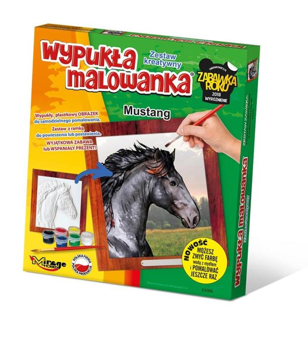 Wypukła malowanka Konie - Mustang