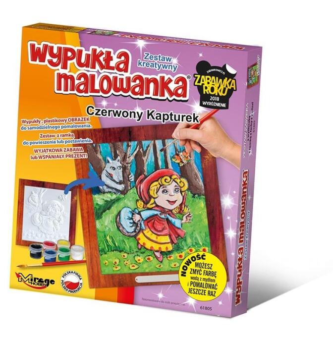 Wypukła malowanka Bajka - Czerwony kapturek