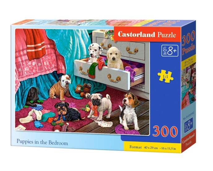 Puzzle 300 Puppies in the Bedroom CASTOR