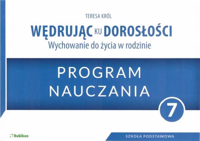 Wędrując ku dorosłości SP 7 program naucz. RUBIKON