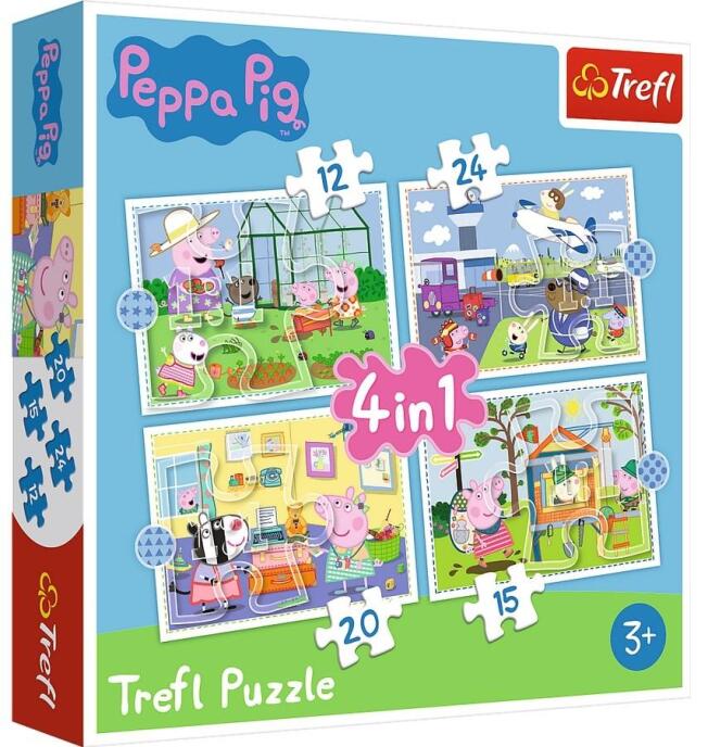 Puzzle 4w1 Wspomnienia z wakacji TREFL