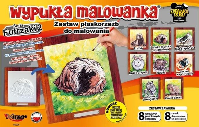 Wypukła malowanka - Futrzaki S2 Zestaw 8 wzorów