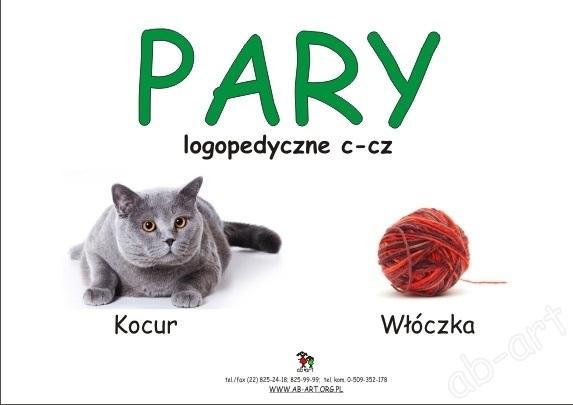 Kocur - Włóczka. Pary logopedyczne C - CZ