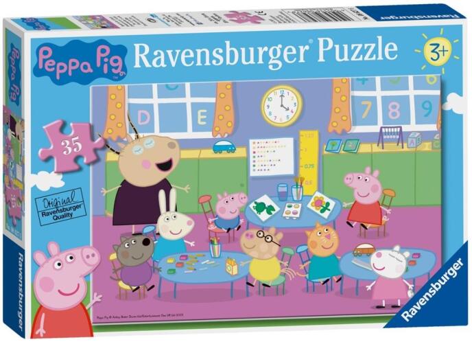 Puzzle 35 Świnka Peppa i cała klasa