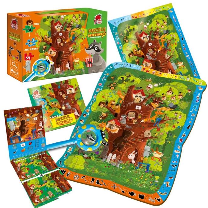 Puzzle edukacyjne Detective - Forest Story