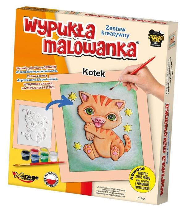 Wypukła Malowanka - Mały Kotek