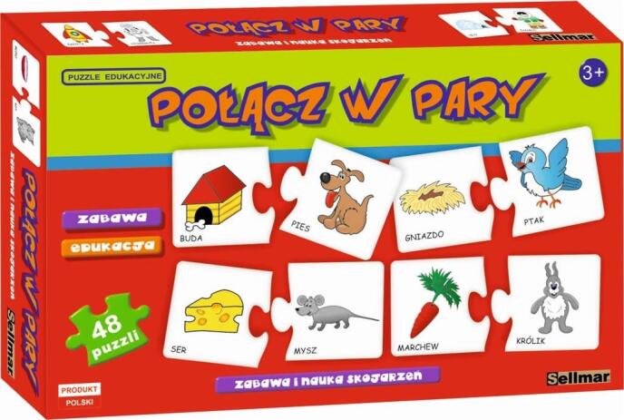 Puzzle edukacyjne Połącz w pary