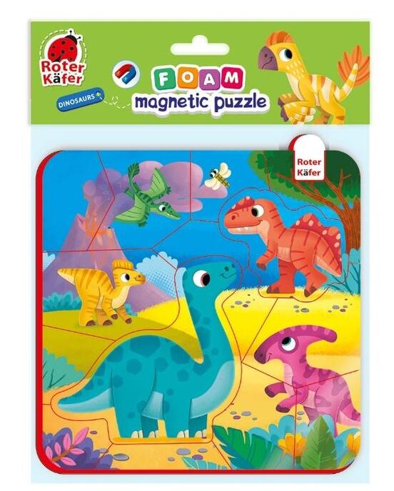 Piankowe puzzle magnetyczne. Dinozaury