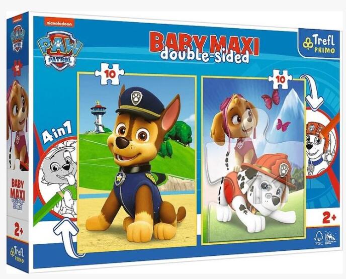 Puzzle 2x10 Baby Maxi Drużyna Paw Patrol TREFL