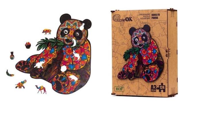 Puzzle drewniane eko 124 Kung Fu Panda A3