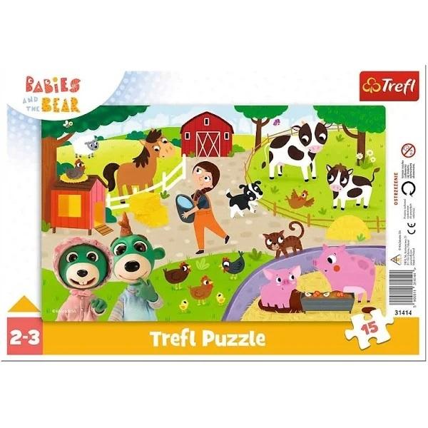 Puzzle ramkowe 15 Urocze Bobaski TREFL