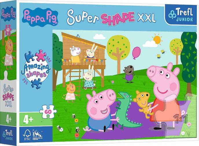 Puzzle 60 Super Shape XXL Świnka Peppa TREFL