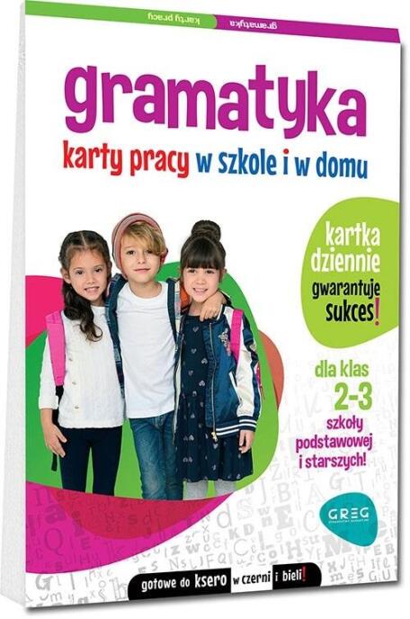 Gramatyka. Karty pracy w szkole i w domu - kl 2-3